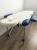 3-zone white-blue aluminium massage table