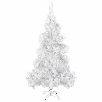 VID Fehér Karácsonyi műfenyő- műanyag tartóval- 150 cm