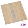 VID 20 db barna öntapadó PVC padlólap 1,86 m²
