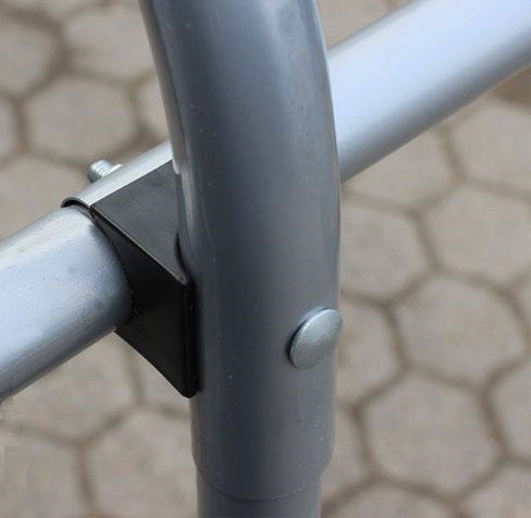 TP 3,3x4,8m ponyvagarázs, PVC 500N ponyva - szürke