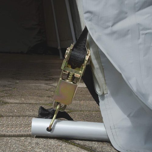 TP 3,3x4,8m ponyvagarázs, PVC 500N ponyva - szürke