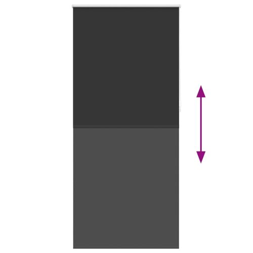 Roló Elsötétítés 120 x 230 cm Fekete