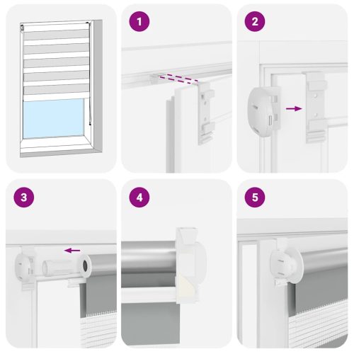 Zebra roló 90 x 150 cm Fekete