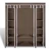  barna szövet ruhásszekrény tárolórekeszekkel 45x150x176 cm  