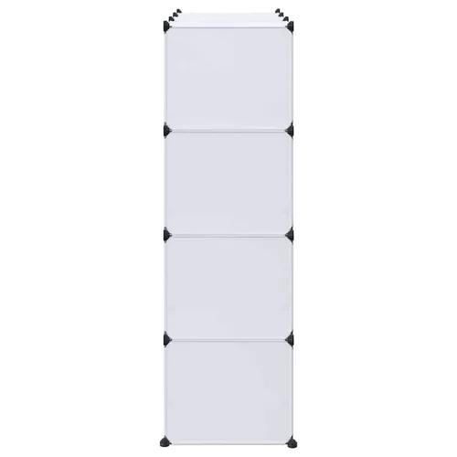  fehér moduláris szekrény 9 rekesszel 109x36,5x143 cm 