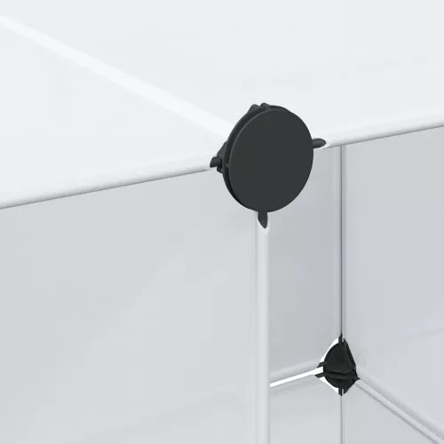  fehér moduláris szekrény 9 rekesszel 109x36,5x143 cm 