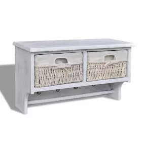  fehér császárfa fali polc 60 x 23,5 x 33 cm