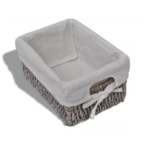  barna fa tárolóállvány 3 szőtt kosárral 