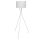 Fehér állólámpa magas állvánnyal 