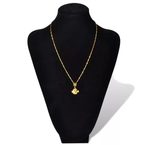 Flanel ékszer tartó nyaklánc mellszobor fekete 23 x 11,5 x 30 cm 2 db