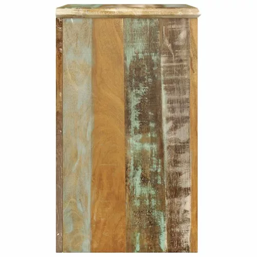  egyajtós egyfiókos újrahasznosított fa kisasztal 