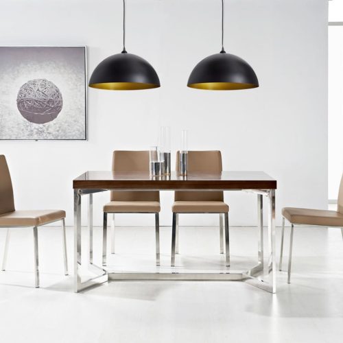  2 db fekete, állítható magasságú, félgömb mennyezeti lámpa