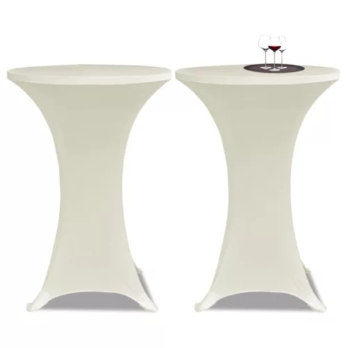 Állandó Asztali Burkolat Ø60 Krém Nyujtható 2 db