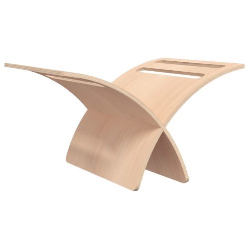  természetes színű fa folyóirattartó állvány 