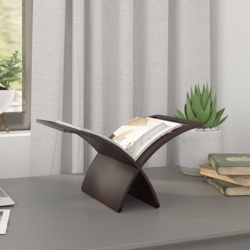  barna fa folyóirattartó állvány 