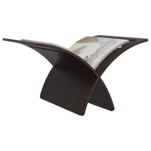  barna fa folyóirattartó állvány 