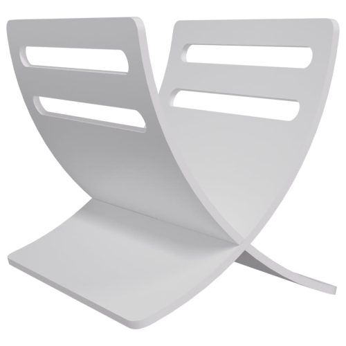  fehér fa folyóirattartó állvány