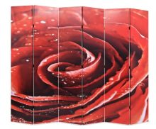 VID piros paraván 228 x 180 cm rózsa