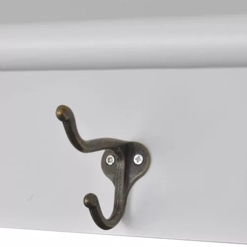  fehér fali üvegajtós fa konyhaszekrény 