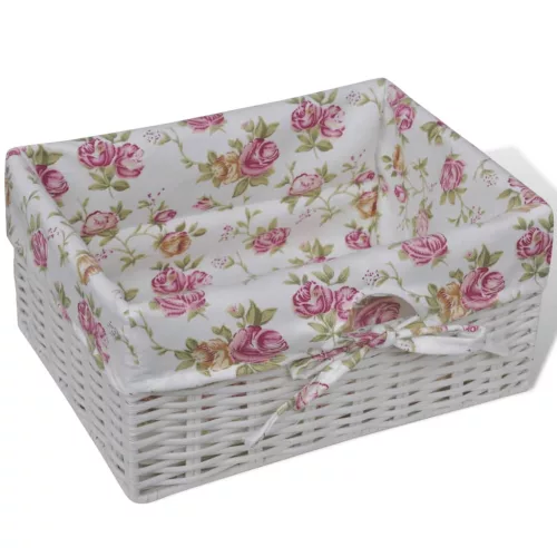  fehér császárfa szekrény 1 fiókkal és 3 kosárral 