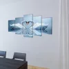 Vászon falikép szett hattyú 100 x 50 cm