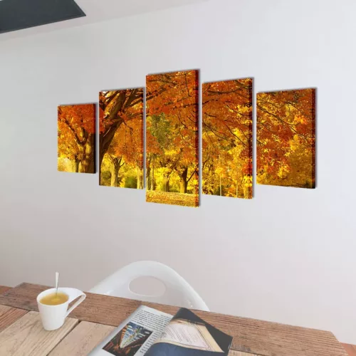 Nyomtatott vászon falikép szett juharfa 200 x 100 cm