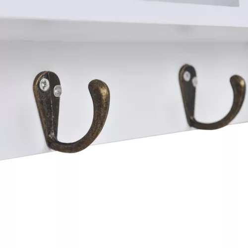  kulcs- és ékszertartó fali szekrény ajtókkal és kampókkal