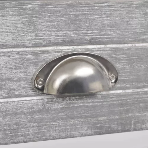  egyfiókos szürke/fehér éjjeliszekrény 