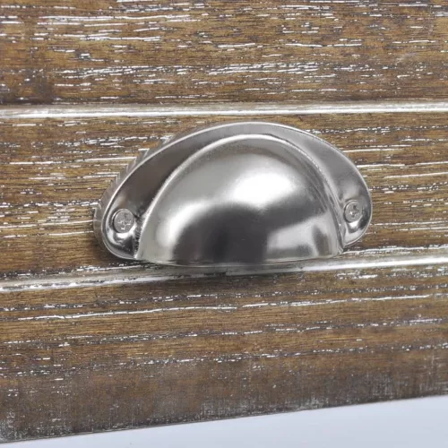  egyfiókos barna/fehér éjjeliszekrény 