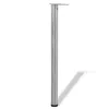 4 db állítható magasságú csiszolt nikkel asztalláb 870 mm