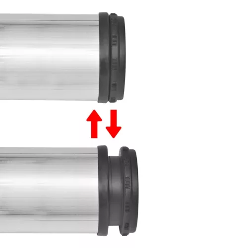 4 db állítható magasságú csiszolt nikkel asztalláb 1100 mm