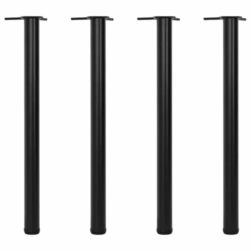 4 db állítható magasságú fekete asztalláb 870 mm