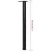 4 db állítható magasságú fekete asztalláb 870 mm