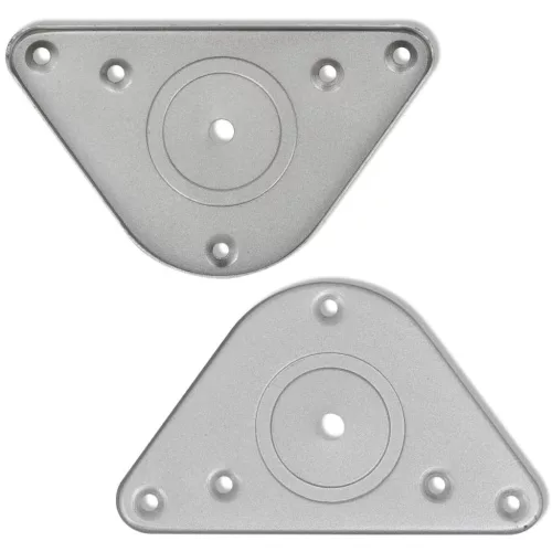4 db állítható magasságú króm asztalláb 870 mm