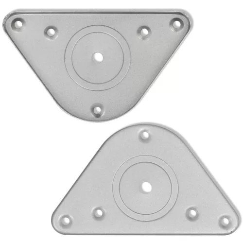 4 db állítható magasságú csiszolt nikkel asztalláb 1100 mm