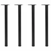 4 db állítható magasságú fekete asztalláb 870 mm
