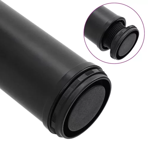4 db állítható magasságú fekete asztalláb 870 mm