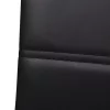  2 db fekete műbőr szánkótalpas étkezőszék