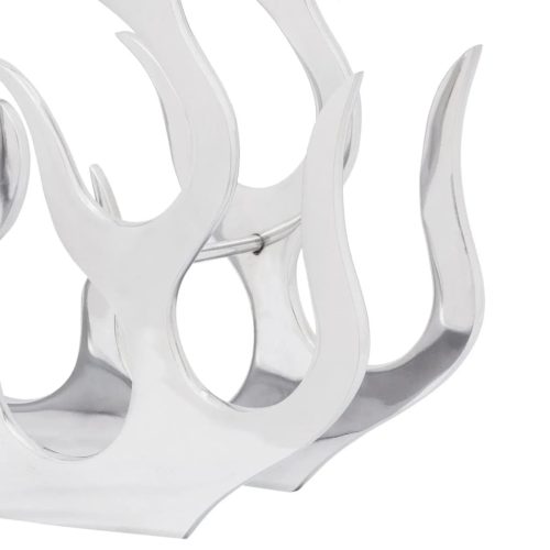  ezüstszínű alumínium bortartó állvány 11 palackhoz 