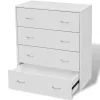  fehér 4 fiókos komód 60 x 30,5 x 71 cm