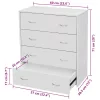  fehér 4 fiókos komód 60 x 30,5 x 71 cm