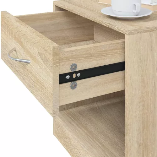  2 db tölgy színű fiókos éjjeliszekrény