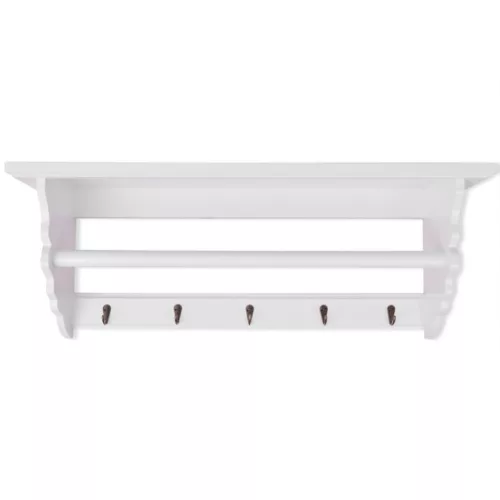  MDF barokk stílusú fehér fogas