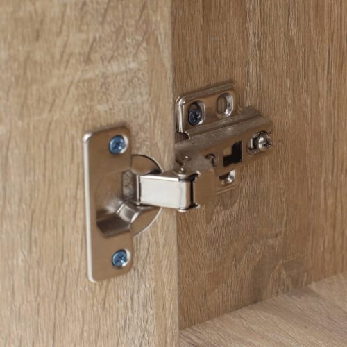  100x40x73 cm Tölgyfiókos íróasztal fiókkal és szekrénnyel