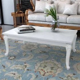  magasfényű fehér dohányzóasztal 115 x 65 x 42 cm