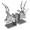  2 db-os szarvas könyvtámasz, alumínium-ezüst