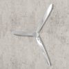  Falra rögzíthető propeller dekoráció alumínium ezüst 70 cm