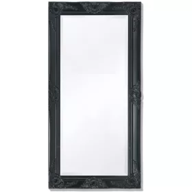  100x50 cm fekete barokk stílusú fali tükör