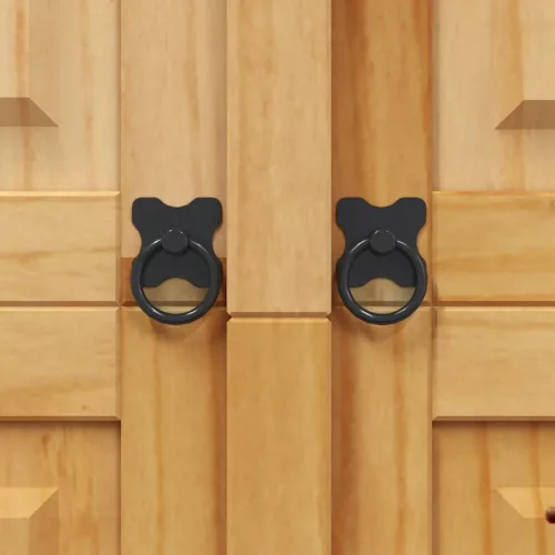  2 ajtós Corona-stílusú mexikói fenyő ruhásszekrény