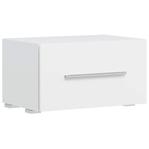  5 részes, fehér fali TV állvány szett LED világítással 